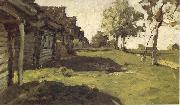 Levitan, Isaak Sunny day in the village china oil painting reproduction